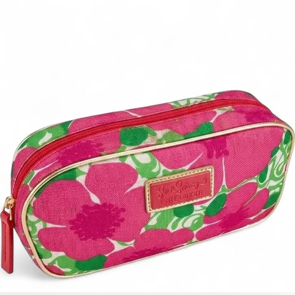 Lily Pulitzer Pink cosmetics bag
